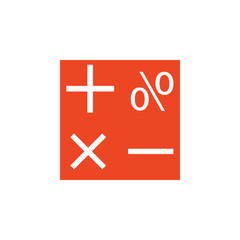 symbols of mathematics colored icon. Element of school icon for mobile concept and web apps. Detailed symbols of mathematics icon can be used for web and mobile. Simple icon
