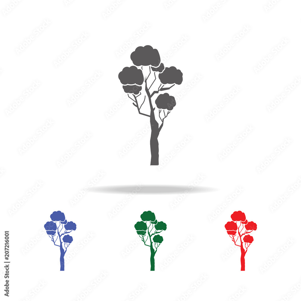 Poster tree icon. elements of trees in multi colored icons. premium quality graphic design icon. simple ico