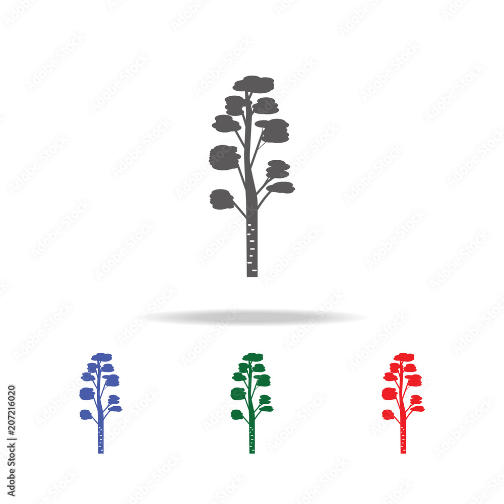 Poster birch tree icon. elements of trees in multi colored icons. premium quality graphic design icon. simp