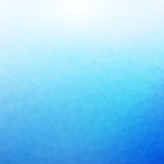 Fototapeta premium Blue and White Polygonal Mosaic Background