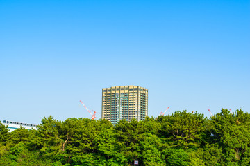 Obraz premium ベイエリアのタワーマンション High-rise condominium in Tokyo