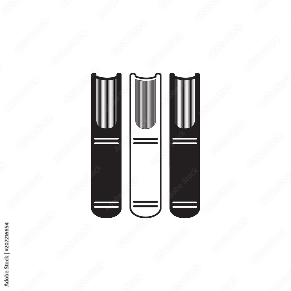 Poster books on the shelf illustration. element of library icon for mobile concept and web apps. detailed b