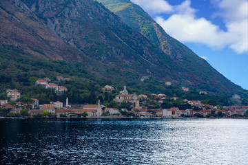 Fototapeta na wymiar Montenegro Village on the Bay of Kotor