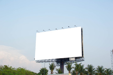 Blank billboard for advertisement.