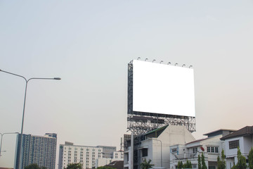Blank billboard for advertisement.