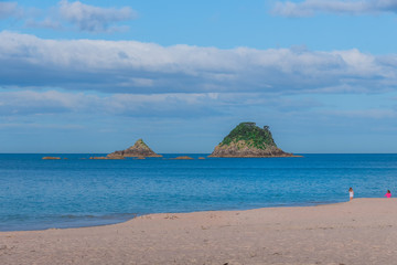 Twin rocks in the sea