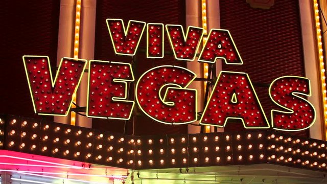 United States of America, Nevada, Las Vegas,  Downtown, Freemont East Area, Neon Vegas sign