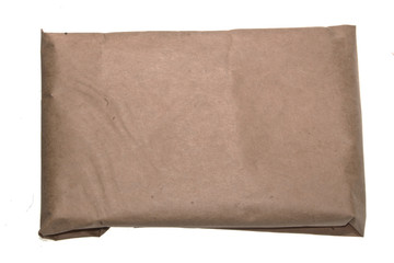 parcel post isolated on white background