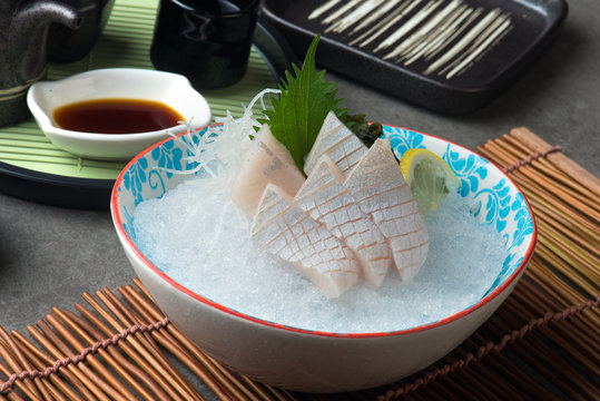 kanpachi toro, amberjack sashimi sushi