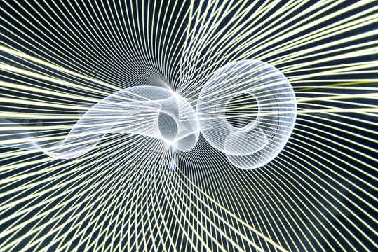 Luminography abstract background. LED light show