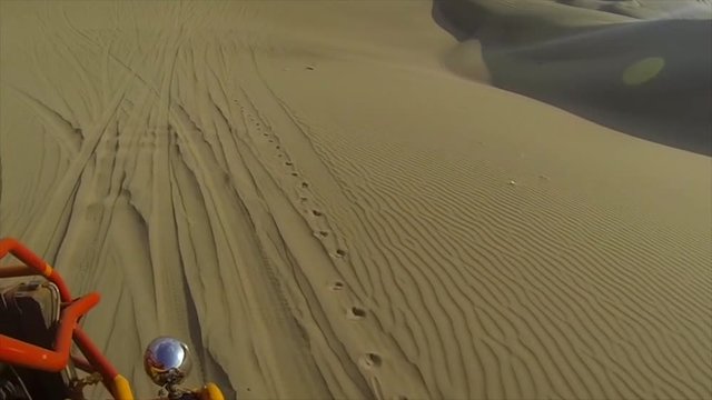 Cinematic action footage of a  Dune Buggy Ride in the dessert 