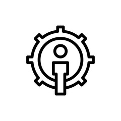 management icon vector illustration