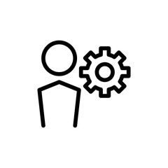 management icon vector illustration