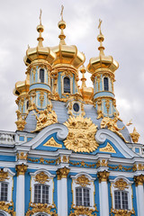 Fototapeta na wymiar Church housing in Peterhof Saint Petersburg