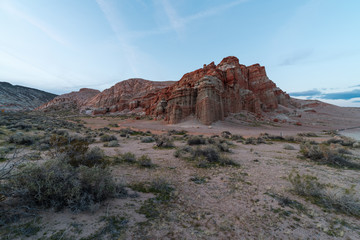 A view of the Red Cliffs in the Red Rock Canyon State Park in California.