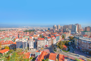 General view of Bursa City. Bursa is 5th biggest city in Turkey