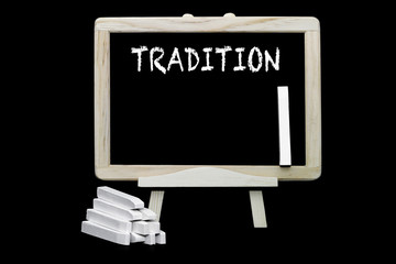 Tradition Tafelsymbol Kreideschrift