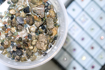 Raw natural crystals, genuine sapphire gemstones, amethyst crystal raw gemstone mineral rainbow, perfect for jewellery making and crystal healing. 