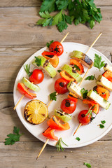 Vegetable skewers