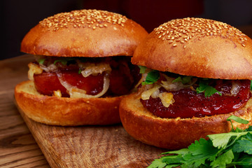 the homemade hamburger