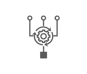 intelligence algorithm icon