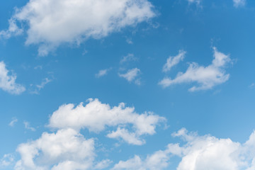 Obraz na płótnie Canvas Blue sky with white clouds background