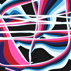 Abstract vector bright poster