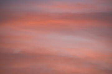Dramatic sunset and sunrise sky with pink clouds