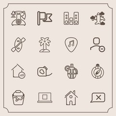 Modern, simple vector icon set with national, internet, military, weapon, friction, phone, electrical, player, old, chat, war, closed, call, vintage, north, play, property, hand, insulating, web icons