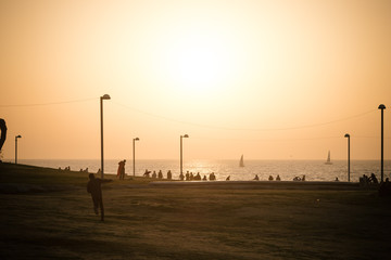 Sunset in Tel Aviv