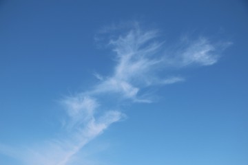Naklejka na ściany i meble beautiful clouds at the blue sky