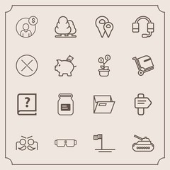 Modern, simple vector icon set with festival, war, fashion, finance, account, old, blue, money, gun, financial, office, army, accounting, book, carnival, forest, panzer, container, mexico, tree icons