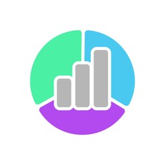 Bar Business logo. Chart icon. Finance Symbol. Vectro logo eps 08.