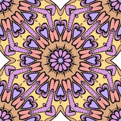 Decorative wallpaper for interior design. Modern geometric ornament. Seamless vector illustration