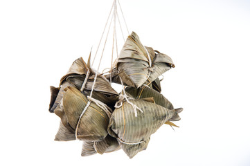 Zongzi or rice dumpling on Dragon Boat Festival, Asian traditional food