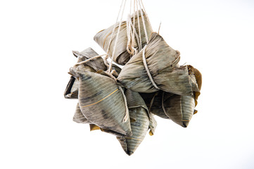 Zongzi or rice dumpling on Dragon Boat Festival, Asian traditional food