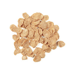 cereals over white background
