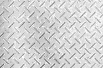 Silver diamond plate floor background