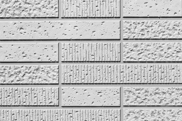 Modern white brick wall background