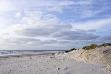 Beautiful beach of the island "Amrum", North Sea, Northern Germany