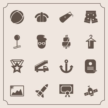 Modern, simple vector icon set with transport, sushi, pin, ball, picture, white, rocket, medal, anchor, chemistry, japan, map, truck, launch, certificate, salmon, transportation, seafood, image icons