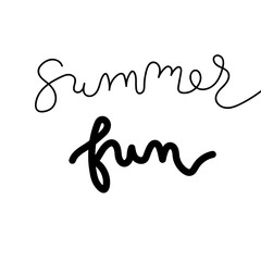 Summer Cartoon Lettering