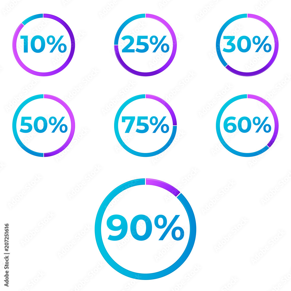 Poster graph the vector diagram of the circular thin