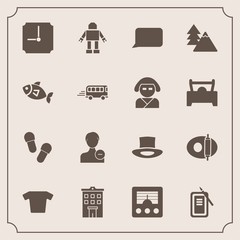 Modern, simple vector icon set with hat, slipper, profile, bubble, fashion, environment, japan, technology, landscape, antenna, shirt, kitchen, suzuri, footwear, user, robot, house, white, food icons - 207254246