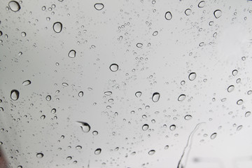 Rain drops on window, Season background