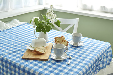 Breakfast table summer tablecloth 