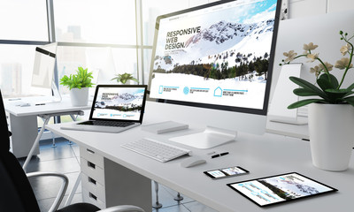 office responsive devices design website