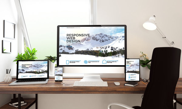 window office desktop devices responsive website