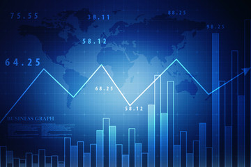 2D Digital Abstract Business Networking background