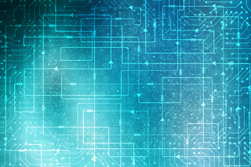 
2d illustration technology background